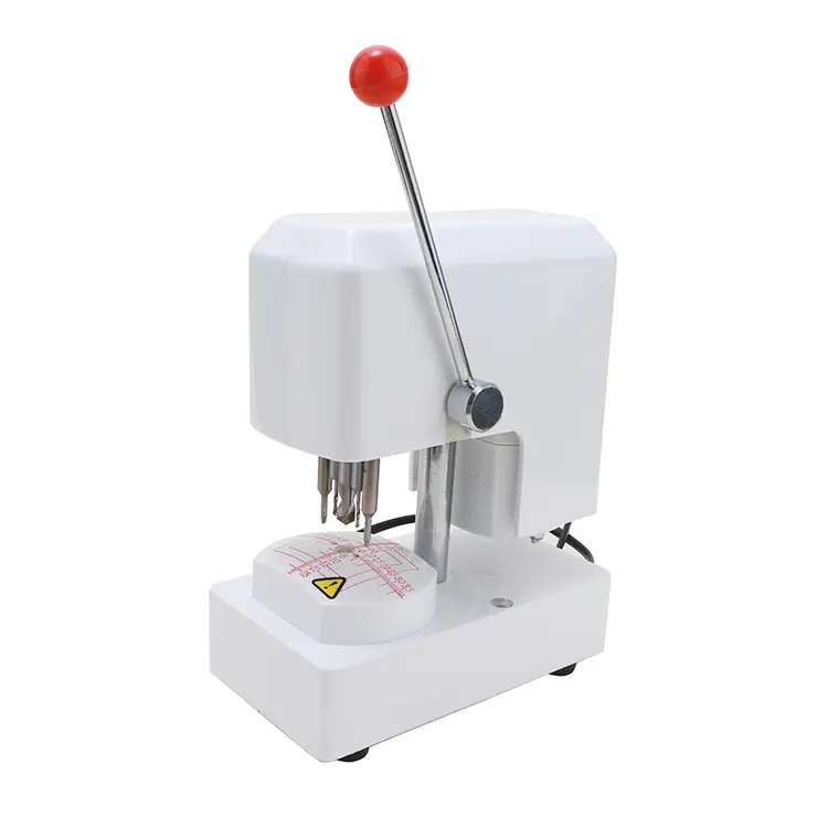 Template punch machine by Zhihe for lens insert drilling