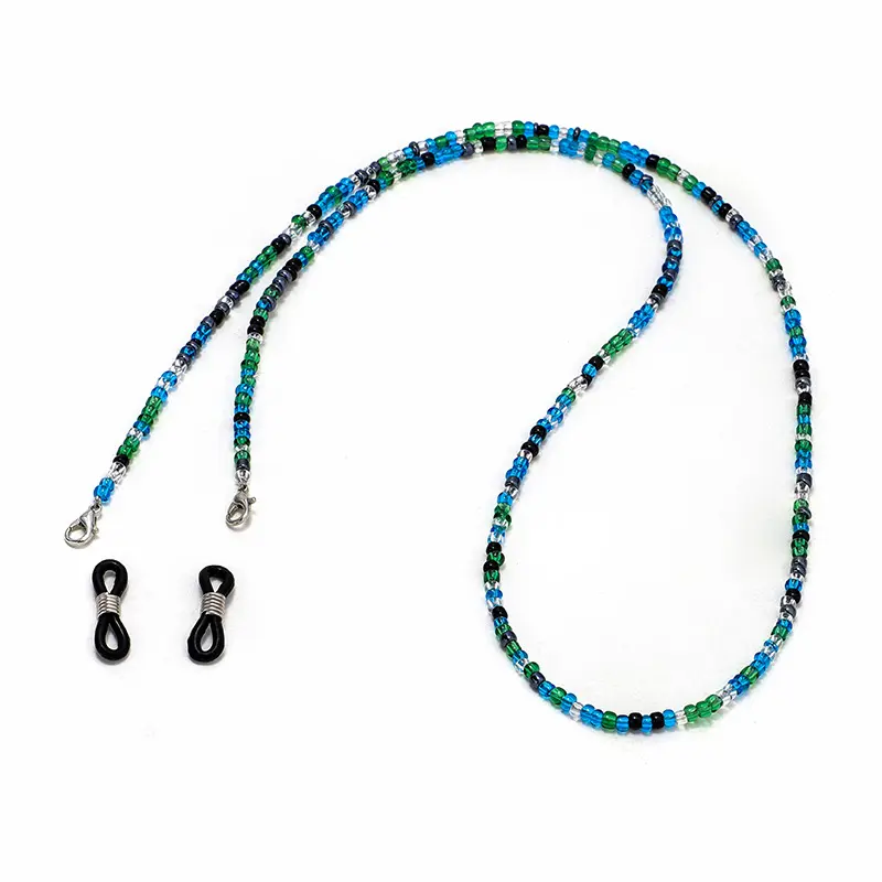 Glass bead glasses chain: the new companion of fashion and practical glasses