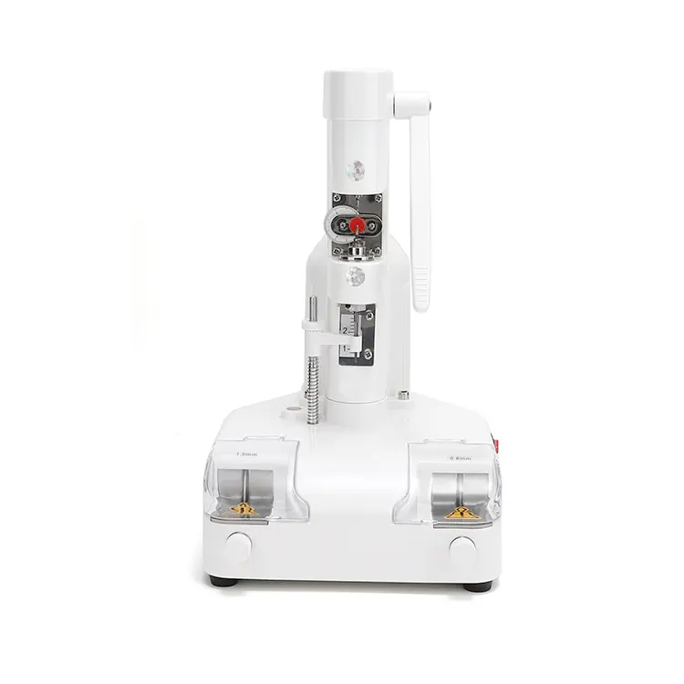 Drilling and slotting machine by Zhihe for rimless glasses