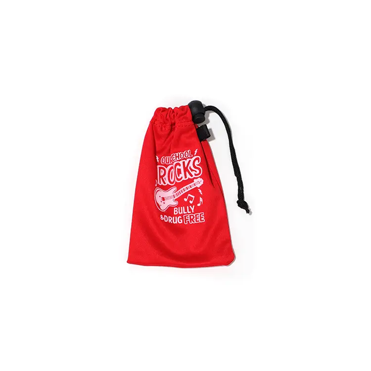 Red glasses pouch by Zhihe for storing glasses