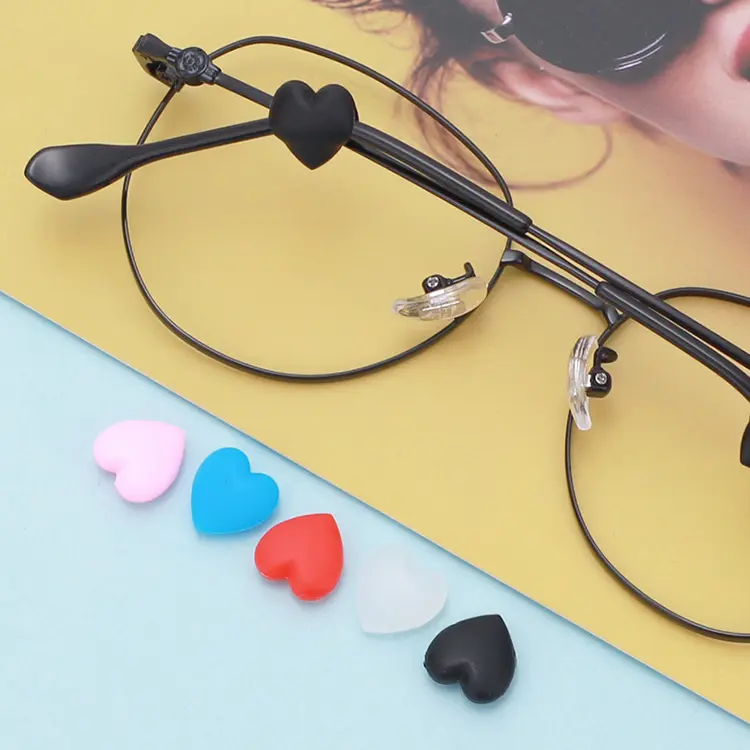 Silicone ear hooks by Zhihe for anti-slip on glasses legs