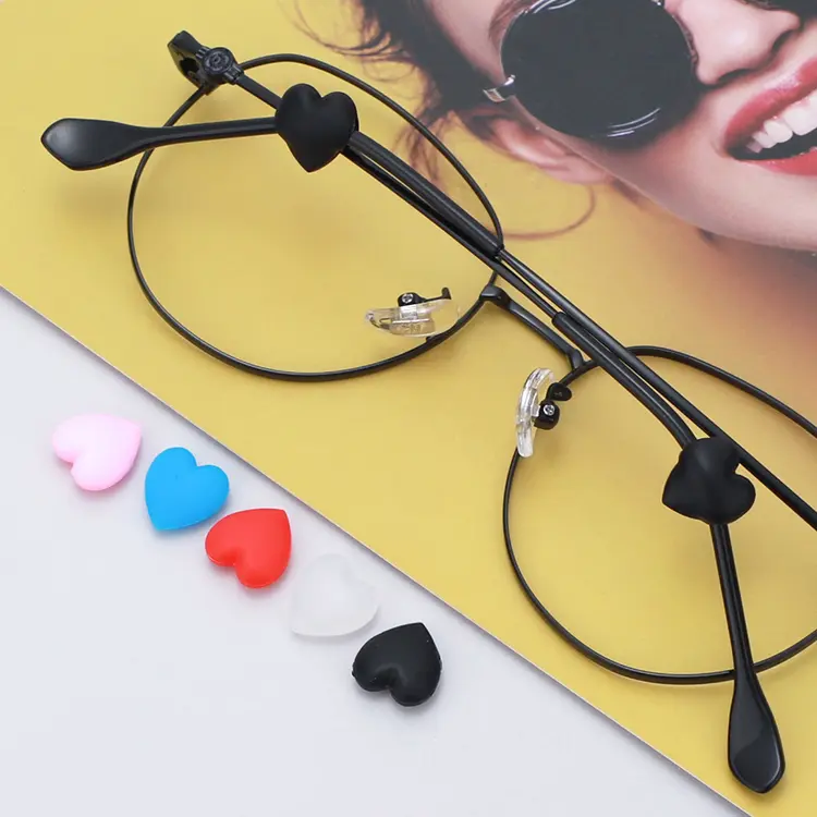 Silicone ear hooks by Zhihe for anti-slip on glasses legs